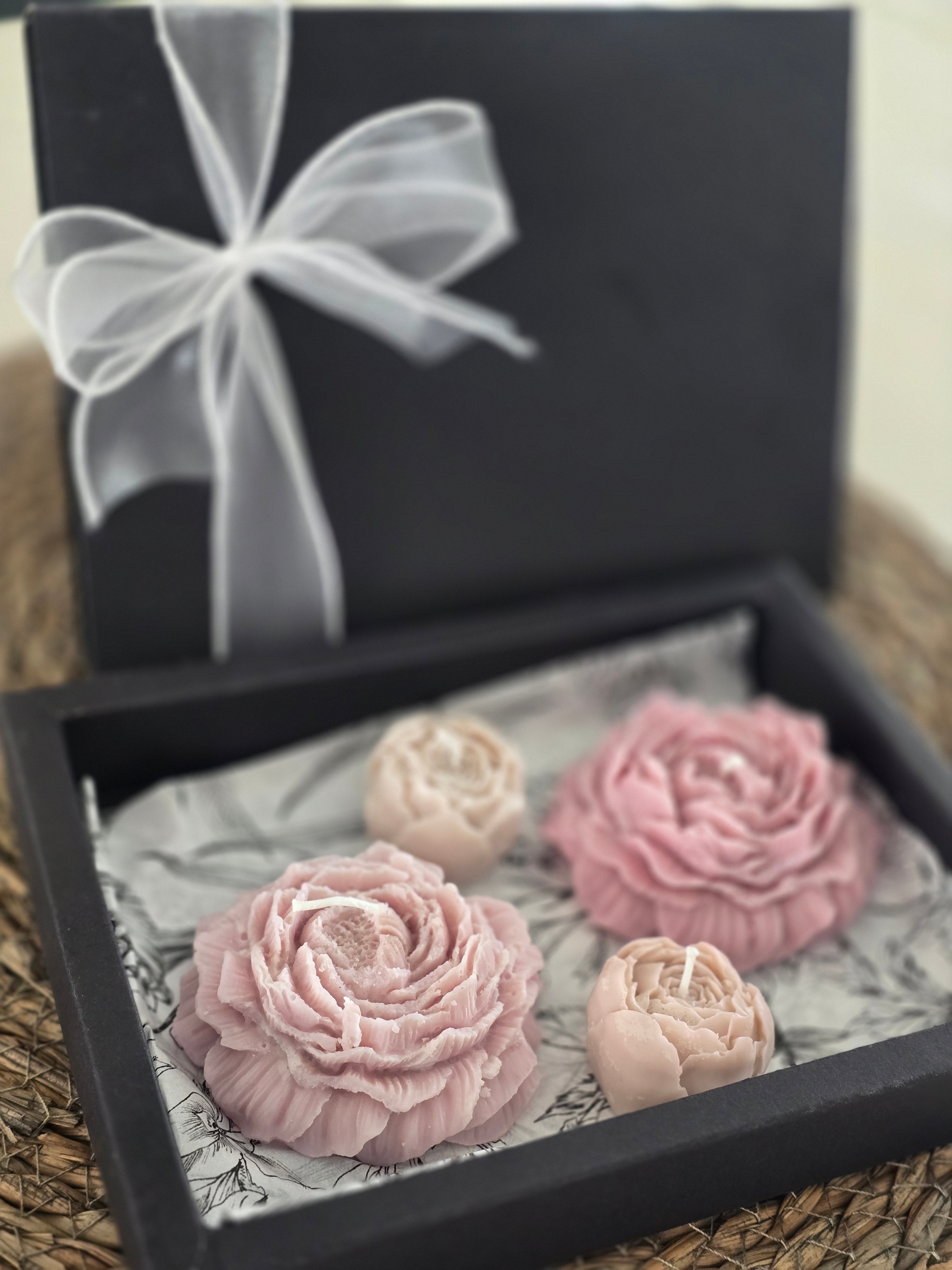 Coffret Bougies Fleurs