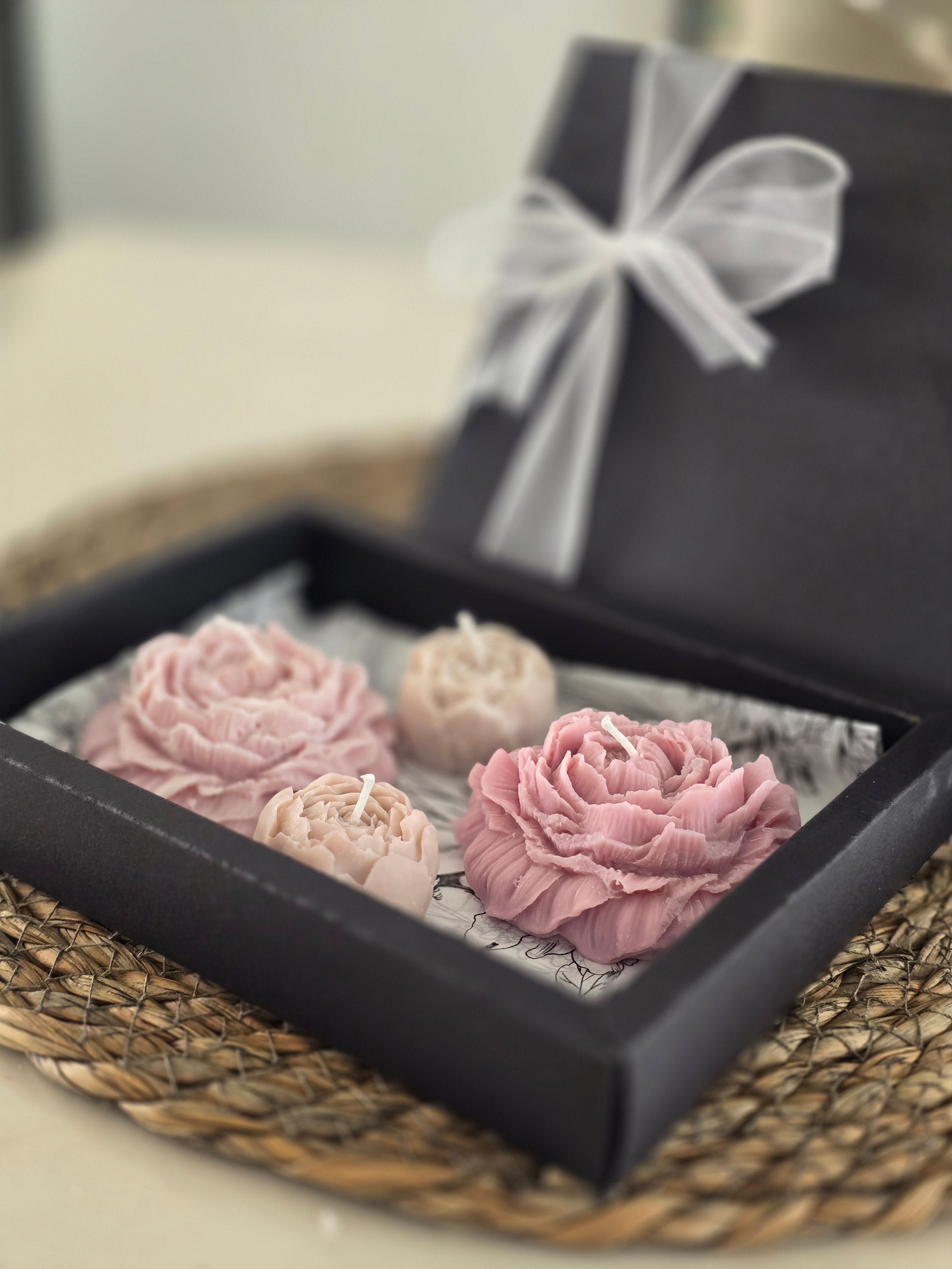 Coffret Bougies Fleurs