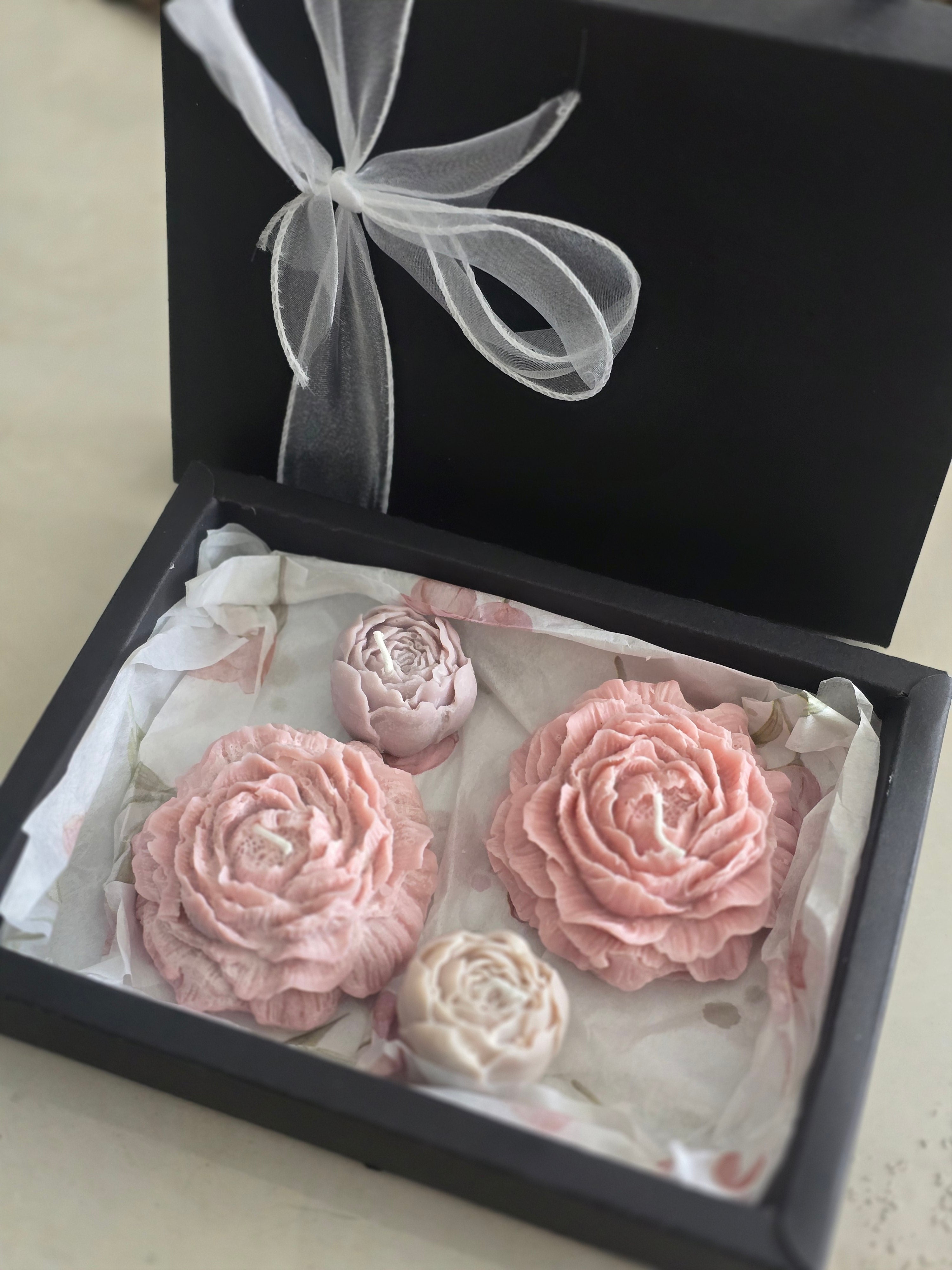 Coffret Bougies Fleurs