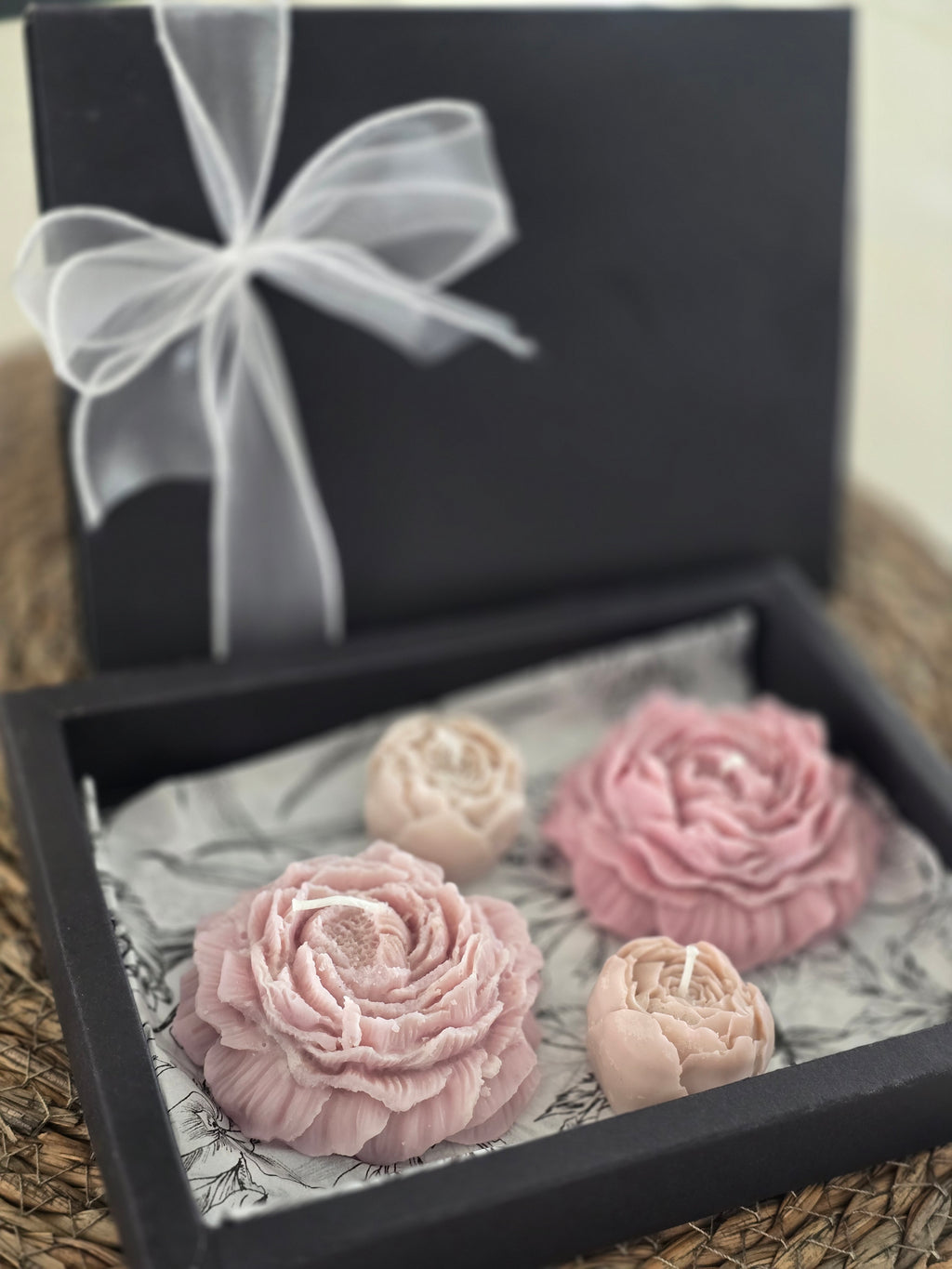 Coffret Bougies Fleurs