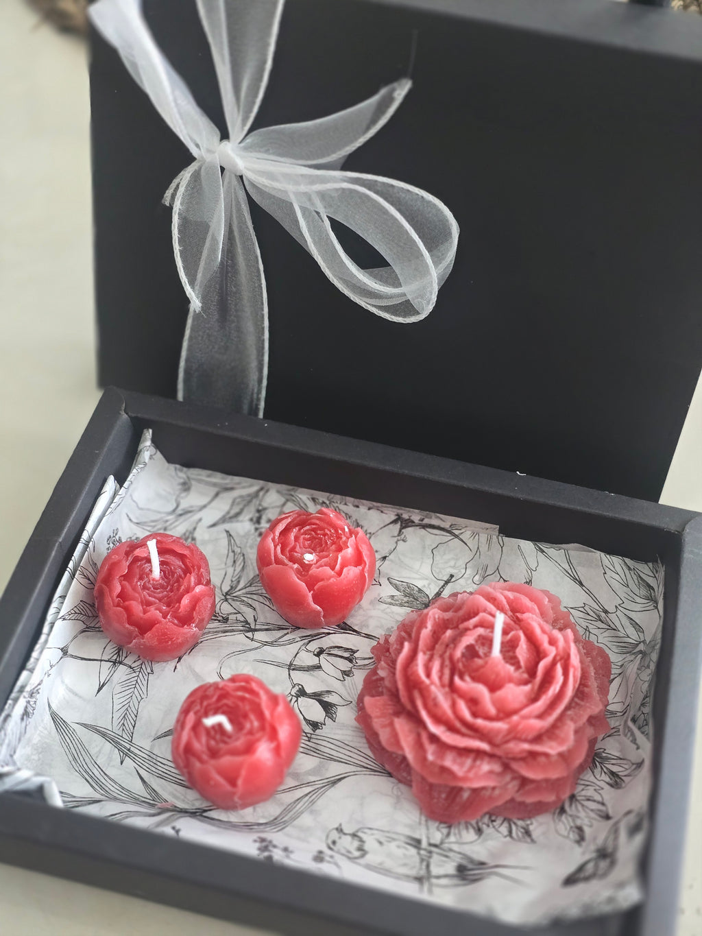 Coffret Bougies Fleurs