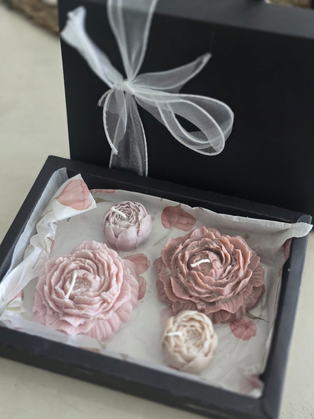 Coffret Bougies Fleurs