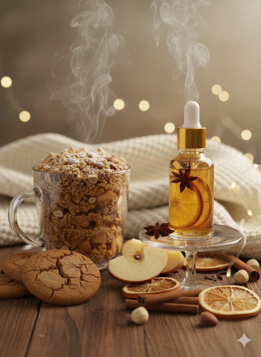 Huile parfumée - Crumble aux pommes