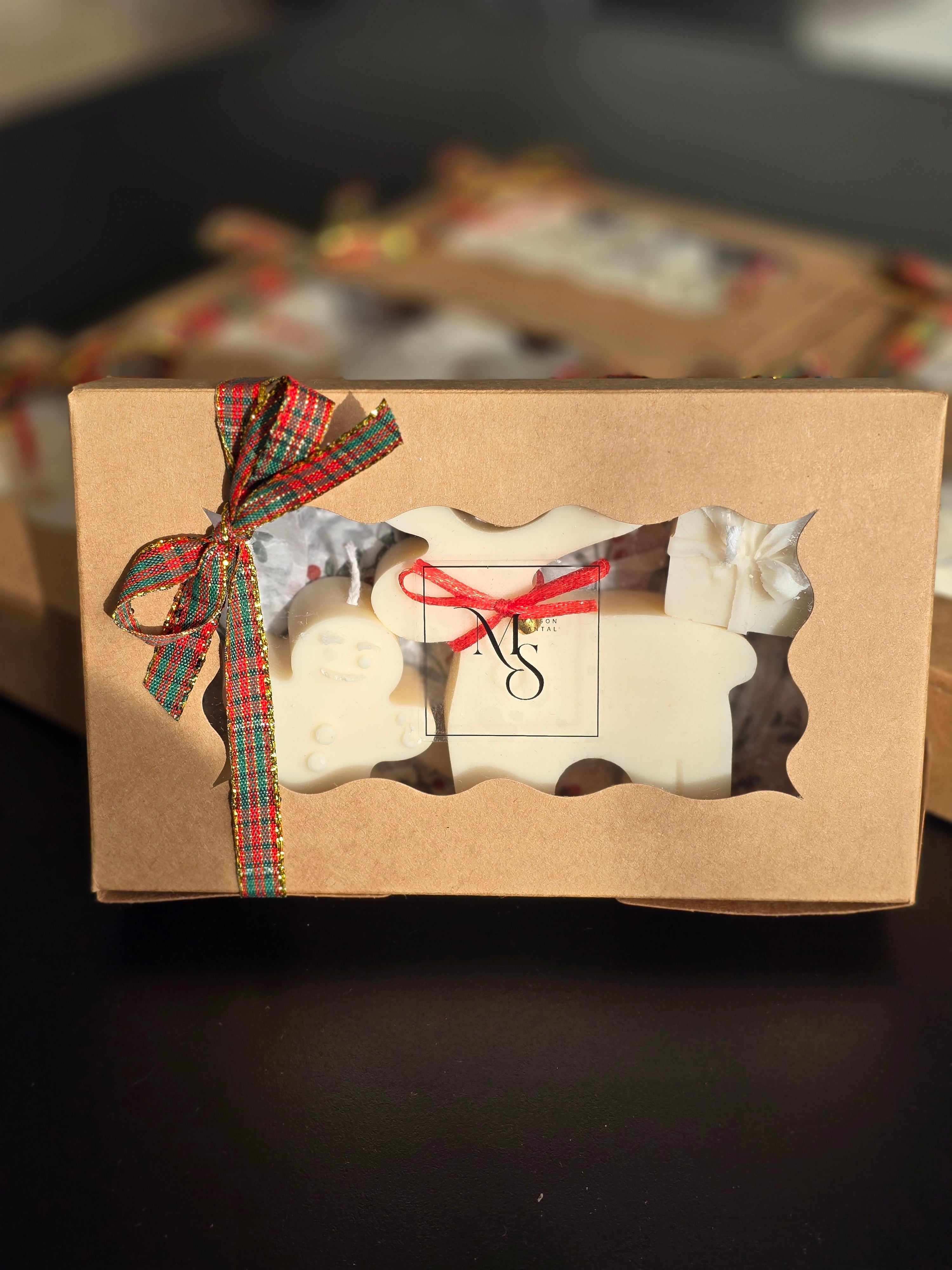 Coffret Noël en tartan