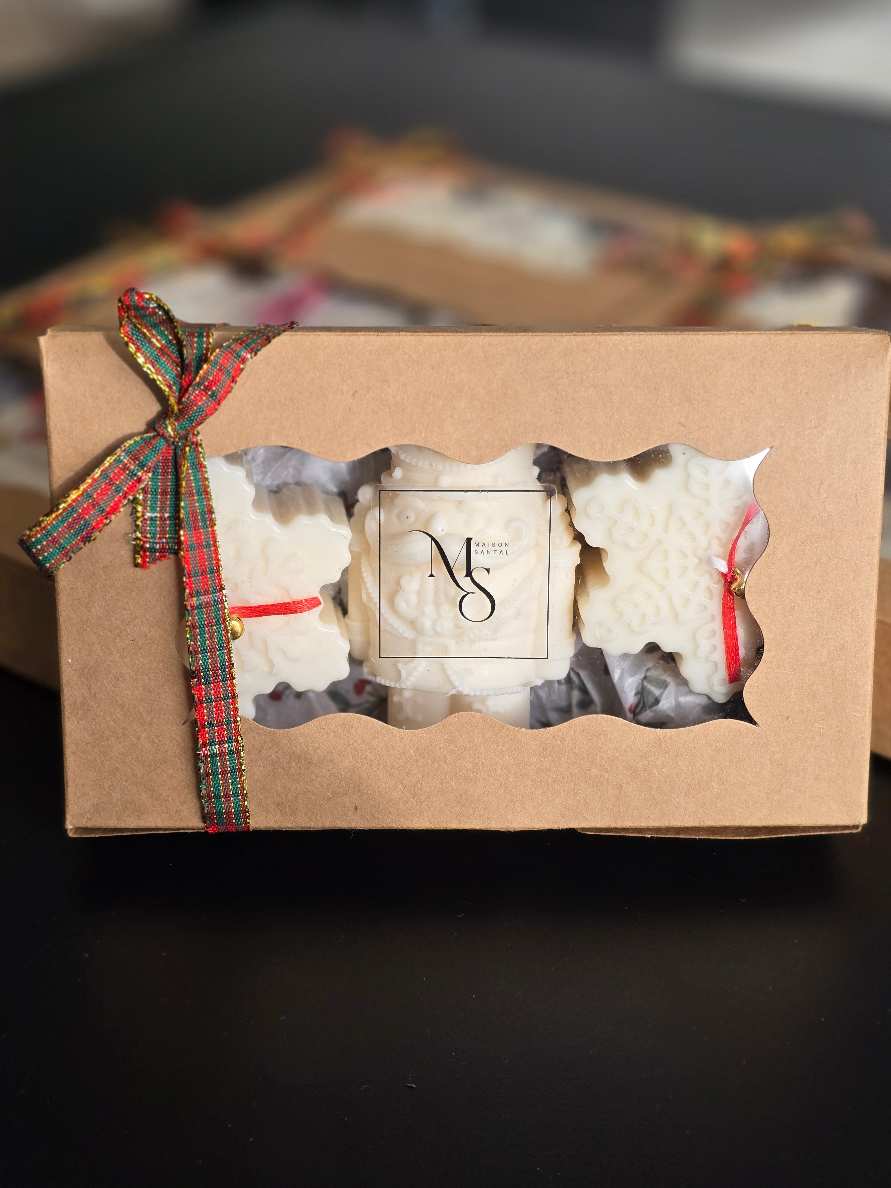 Coffret Noël en tartan