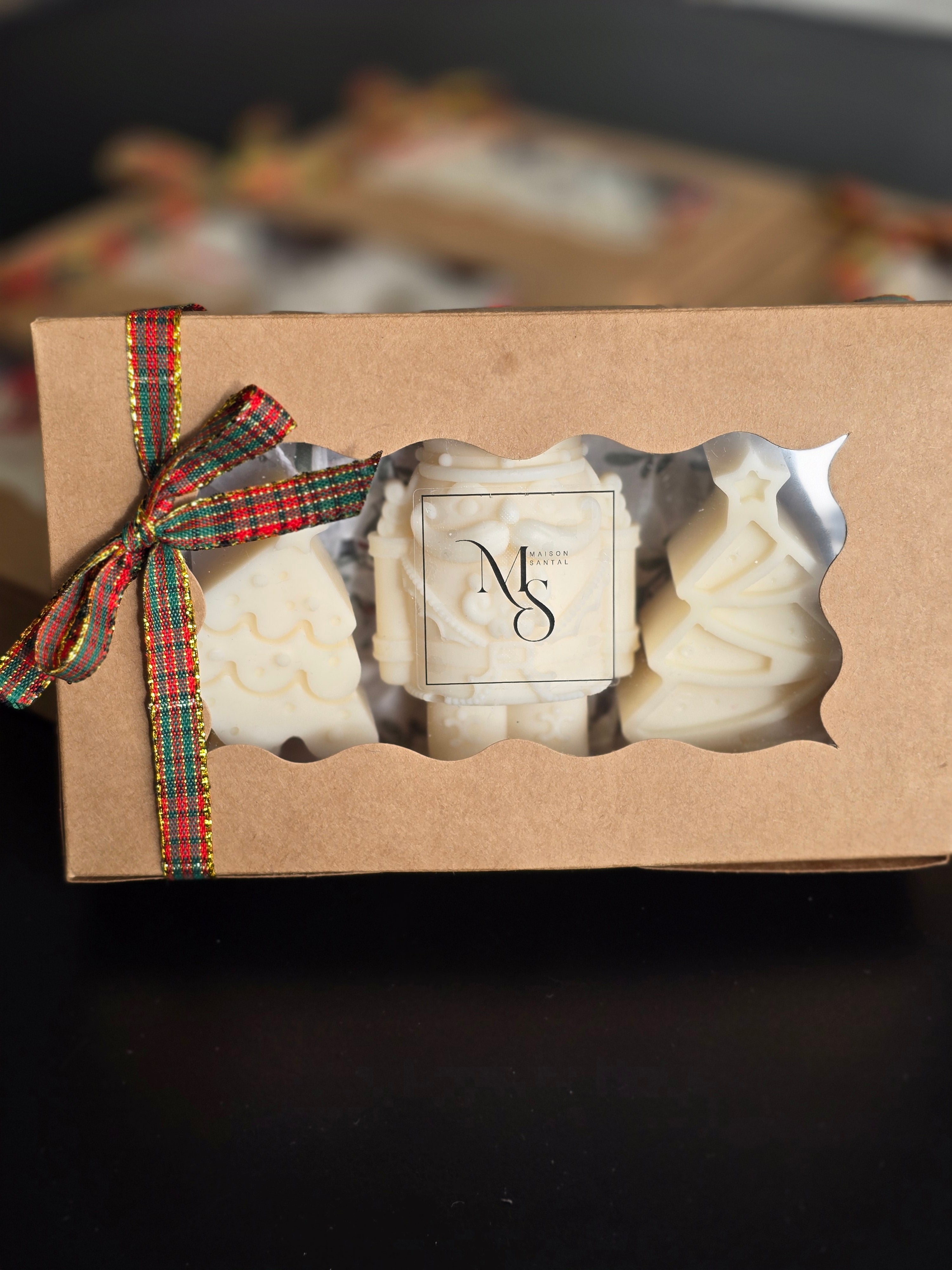 Coffret Noël en tartan