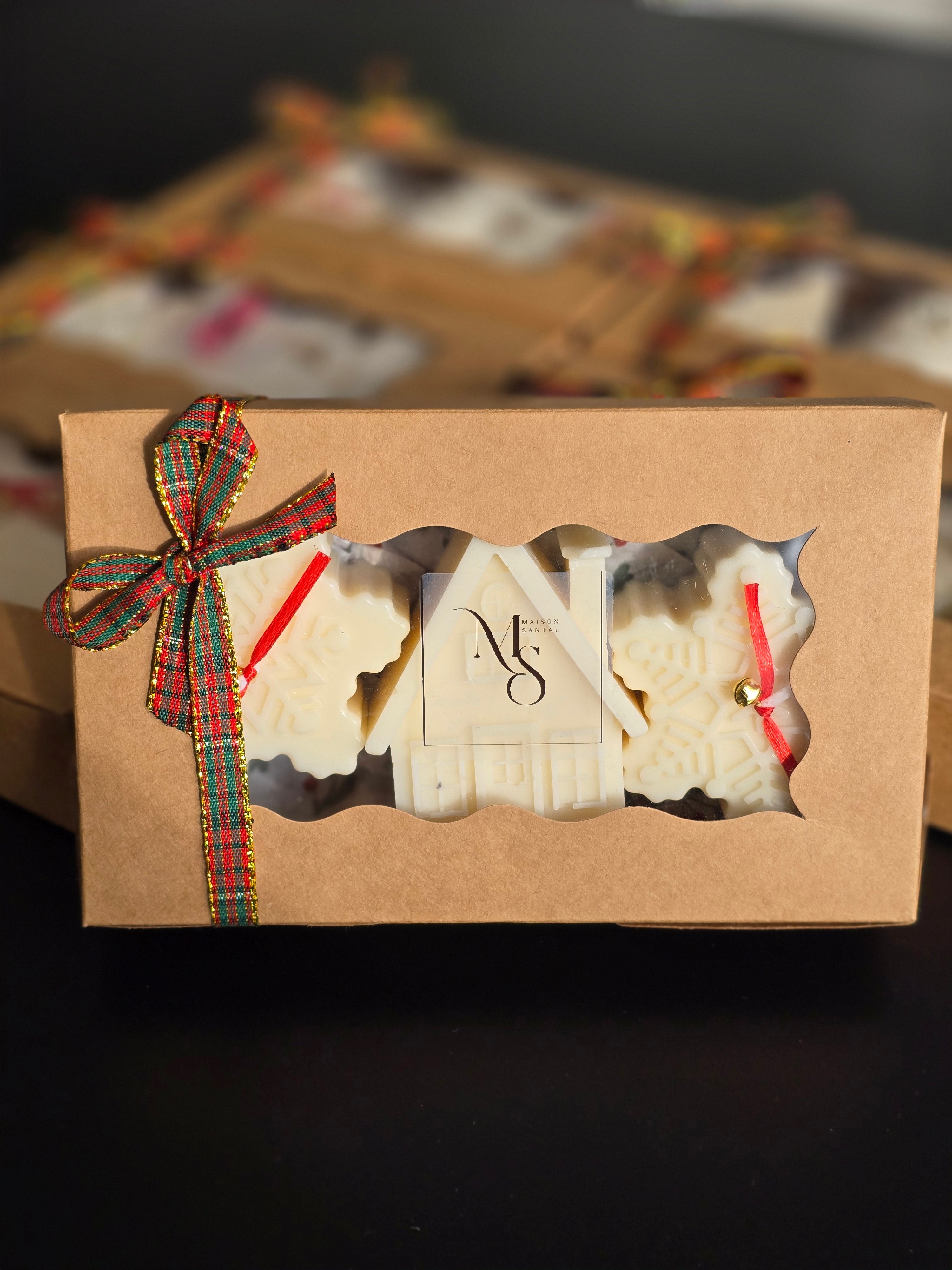 Coffret Noël en tartan