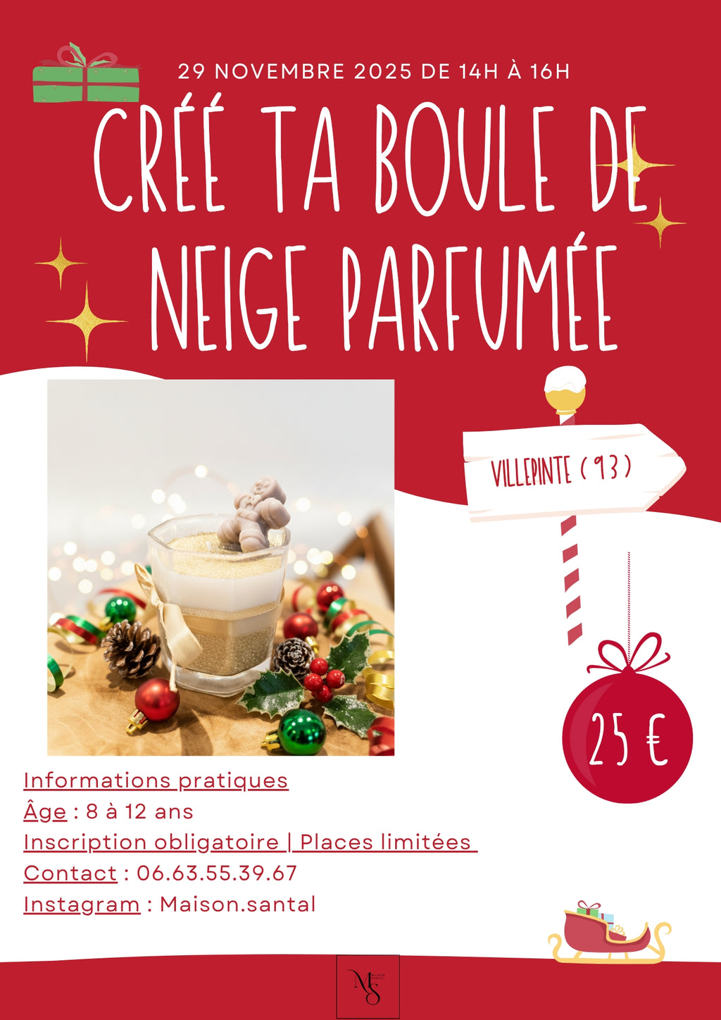 29/11/2025 Crée ta Boule de Neige Parfumée
