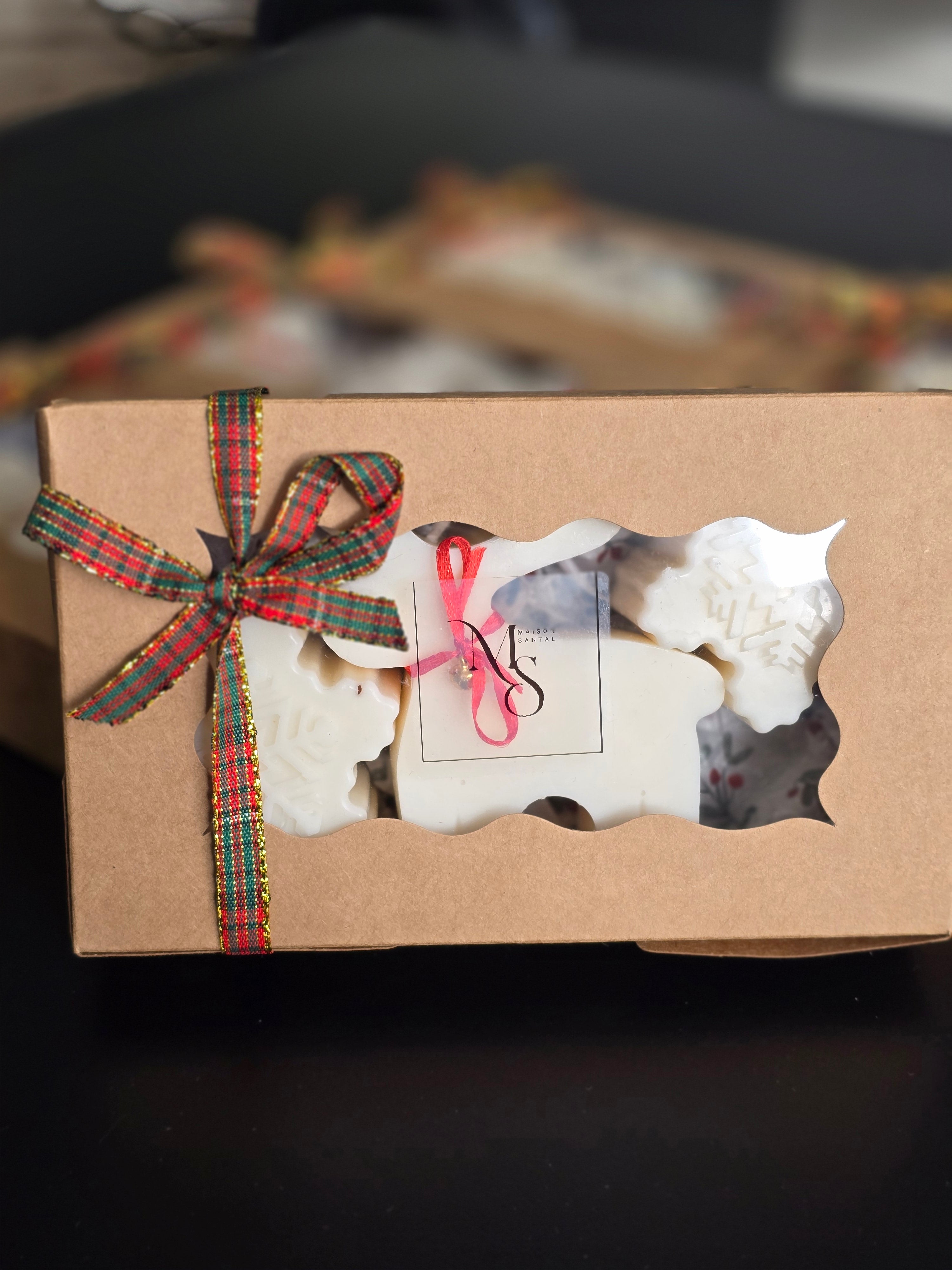 Coffret Noël en tartan